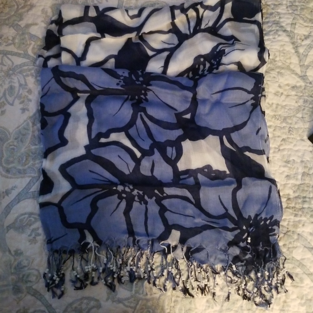 Beaded fringe Scarf from the Limited